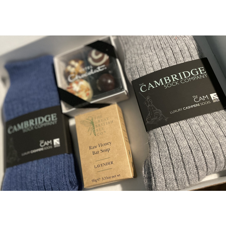 Double the Luxury! 2 Pairs of 100% Cashmere Socks in a Luxury Gift Box